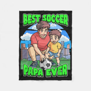 Beste Voetbal Papa Ooit Vaderdag Vieren Papa D Fleece Deken