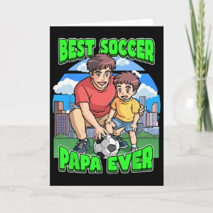 Beste Voetbal Papa Ooit Vaderdag Vieren Papa Kaart