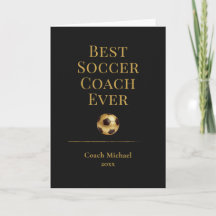 Beste Voetbalcoach Ooit Elegant Zwart Goud Cadeau