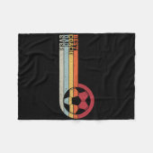 Beste Voetbalcoach Papa Aller Tijden  Fleece Deken (Voorkant (Horizontaal))
