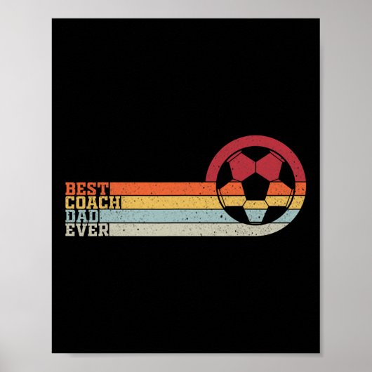 Beste Voetbalcoach Papa Aller Tijden Poster (Voorkant)