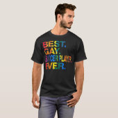 Beste voetballer van Gay Soccer T-shirt (Voorkant volledig)