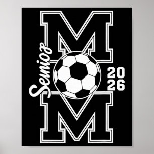 Beste voetbalmoeder afstudeerklas 2026 vrouwen poster