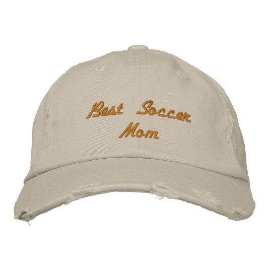 Beste Voetbalmoeder Distressed Baseball Pet (Voorkant)