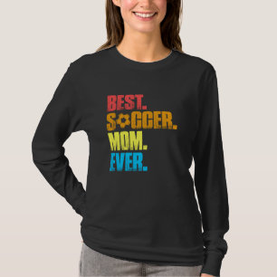 Beste Voetbalmoeder Ooit Retro Funny Soccer Mo T-shirt