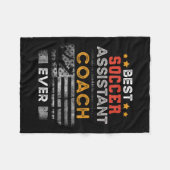 Beste voetbaltrainer ooit _ Instant Coach Fleece Deken (Voorkant (Horizontaal))