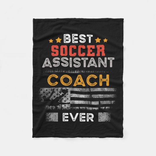 Beste voetbaltrainer ooit _ Instant Coach Fleece Deken (Voorkant)