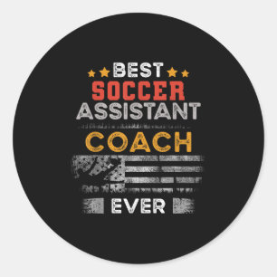 Beste voetbaltrainer ooit _ Instant Coach Ronde Sticker