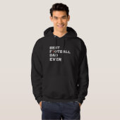 Beste voetbalvader ooit hoodie (Voorkant volledig)