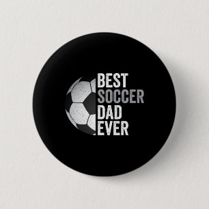 Beste voetbalvader ooit vader & #; s Day Soccer Ronde Button 5,7 Cm