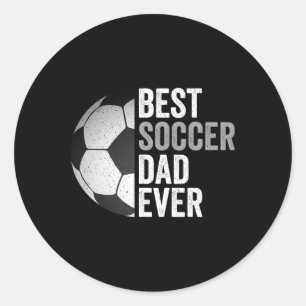 Beste voetbalvader ooit vader & #; s Day Soccer Ronde Sticker