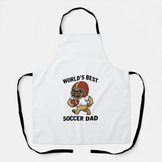 Beste Voetbalvader Ter Wereld - Pug speler Schort (Voorkant)