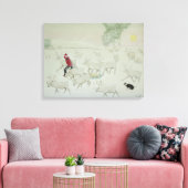 Beste voetboog canvas afdruk (Insitu (Woonkamer))