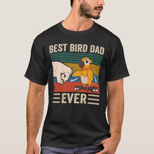 Beste vogelvader ooit, vogelpappa, Mannen papaver T-shirt (Voorkant)