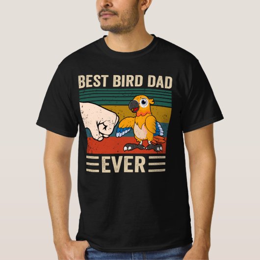 Beste vogelvader ooit, vogelpappa, Mannen papaver T-shirt (Voorkant)