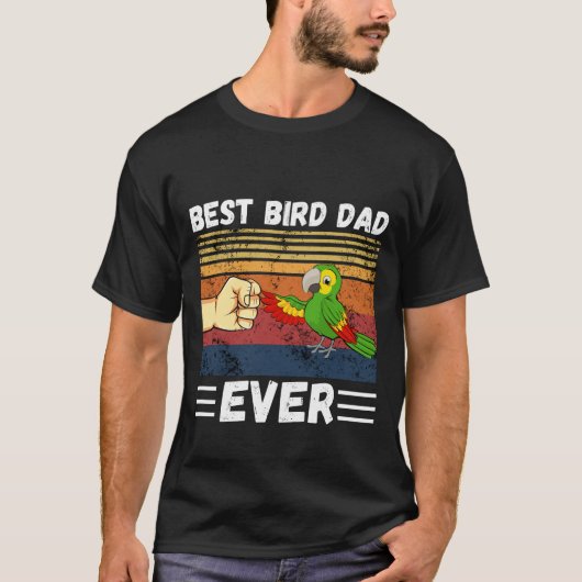 Beste vogelvader ooit, vogelpappa, Mannen papegaai T-shirt (Voorkant)