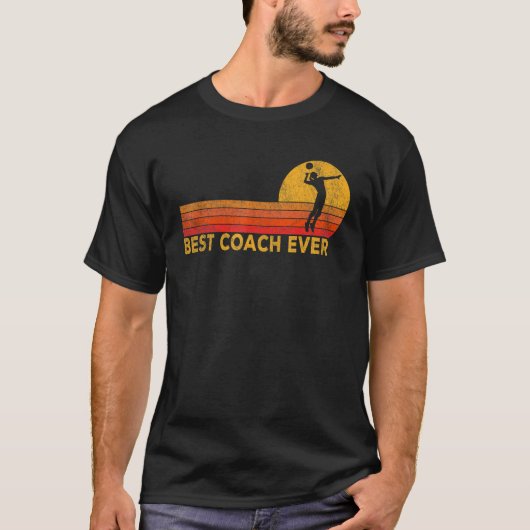 beste volleybalcoach ooit volleybalteam t-shirt (Voorkant)