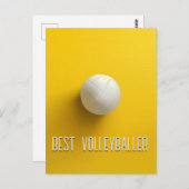 Beste Volleyballer Briefkaart (Voorkant / Achterkant)