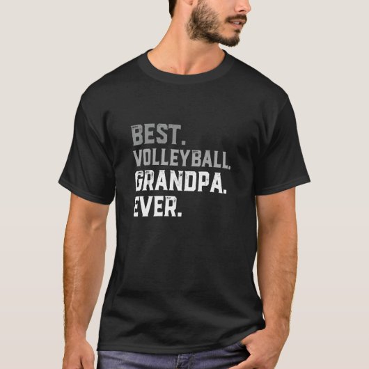 Beste volleybalopa ooit voor mannen vaderdag t-shirt (Voorkant)