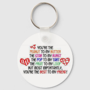 beste voor mijn vriend sleutelhanger