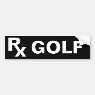 BESTE VOORSCHRIFT - RX GOLF - Sport Bumpersticker