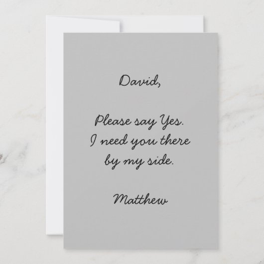 Beste voorstel-tijd om Tuxedo op te starten Kaart (Achterkant)