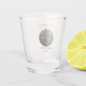 Beste voorstel van Man Groomsmen Shot Glas (Achterkant)