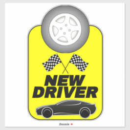 Beste voorzichtigheid Nieuwe Bestuurder Sticker vo