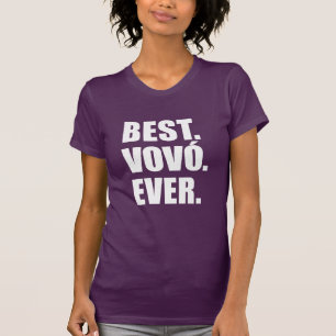 Beste Vovo ooit Portugese oma (OP DONKER) T-shirt