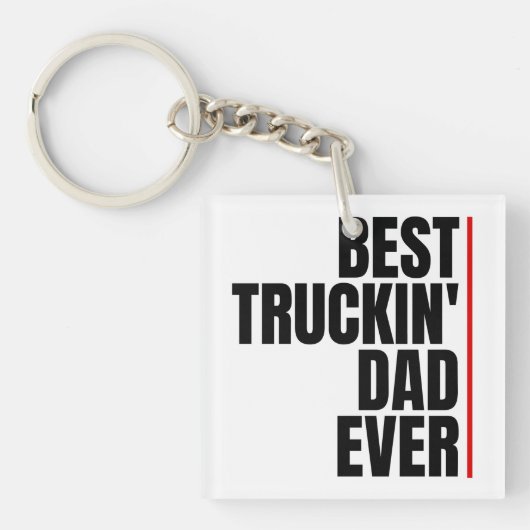 BESTE VRACHTWAGEN-PAPA Ooit Sleutelhanger (voorkant)