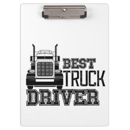 Beste vrachtwagenbestuurder klembord