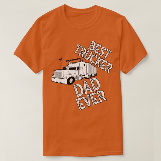 Beste vrachtwagenvader ooit t-shirt (Design voorkant)