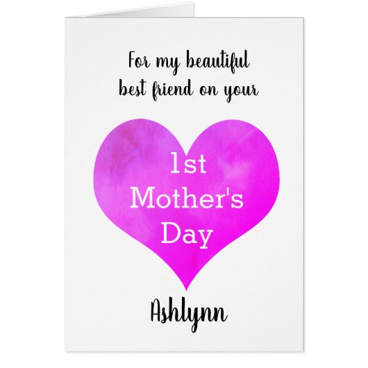 Beste Vriend 1e Moederdag (Voorkant)