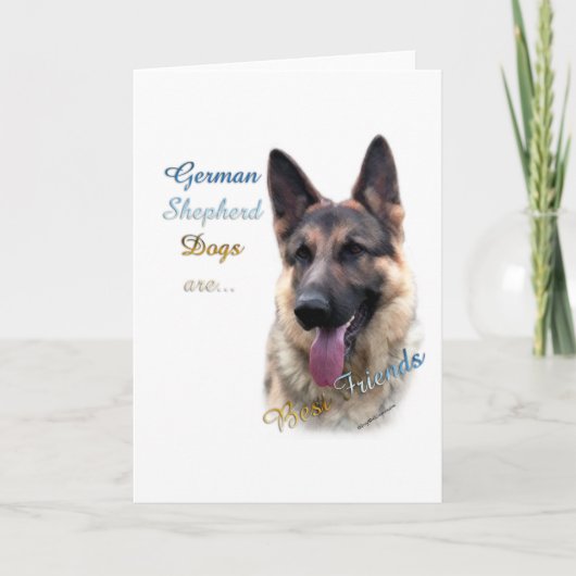 Beste Vriend 2 van de Hond van de Duitse herder Kaart (Voorkant)