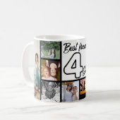 Beste Vriend 4-Ooit Aangepaste Fotocollage Mok (Voorkant links)