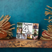 Beste Vriend 4-Ooit Foto Collage Plaque Fotoplaat (Zijkant)