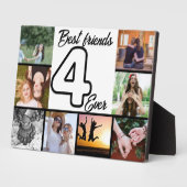 Beste Vriend 4-Ooit Foto Collage Plaque Fotoplaat (Zijkant)