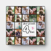 Beste Vriend 4-Ooit Fotocollage – Aangepaste 21-fo Fotoplaat (Voorkant)