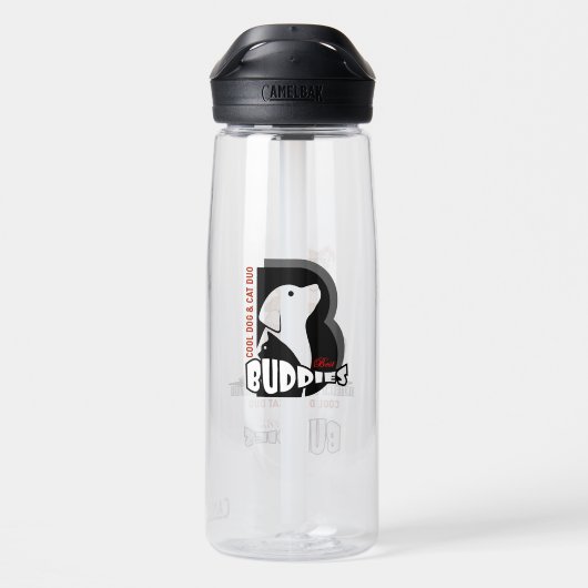 Beste vriend | 750ml waterfles (Achterkant)