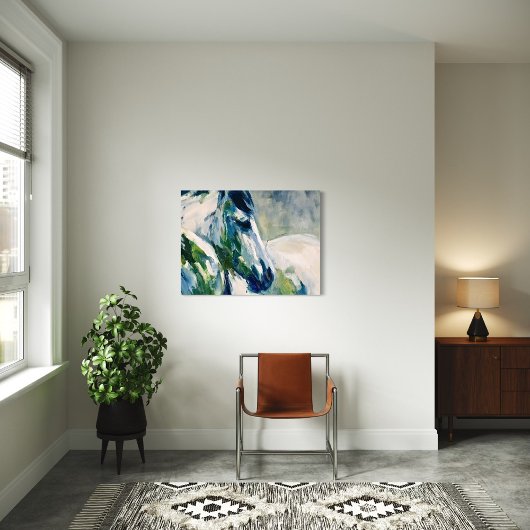 Beste vriend – Abstract penseelstreekschilderij Canvas Afdruk