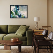 Beste vriend – Abstract penseelstreekschilderij Canvas Afdruk