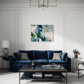 Beste vriend – Abstract penseelstreekschilderij Canvas Afdruk