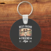 Beste vriend Alfie hondenliefhebber Sleutelhanger (Voorkant)