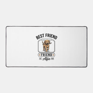 Beste vriend Alfie vintage hondenliefhebber ontwer Bureaumat