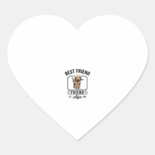 Beste vriend Alfie vintage hondenliefhebber ontwer Hart Sticker