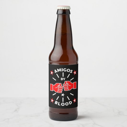 Beste vriend Amigos Bier Etiket (Voorkant)