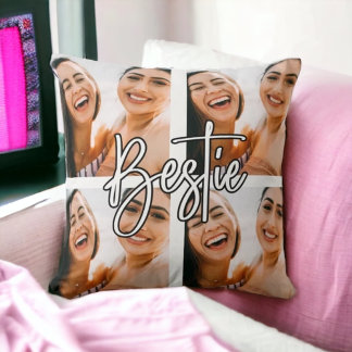 Beste vriend bbf foto collage tekst Sierkussen