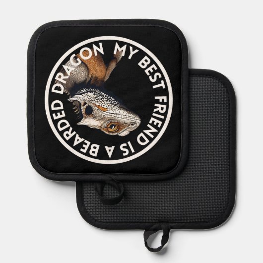 Beste vriend Bearded Dragon Pannenlap (Voorkant / Achterkant)