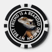 Beste vriend Bearded Dragon Poker Chips (Voorkant)