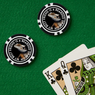 Beste vriend Bearded Dragon Poker Chips